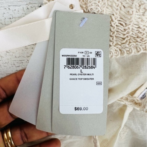 NEW! Guess Crochet Grace Cotton Halter Top Size Large - Picture 11 of 16